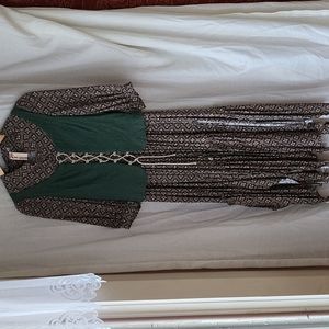 Boho Women Dress Amish Style Size S Unlined adjustable Vest